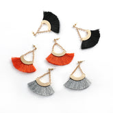 Swing Tassel Boho Fringe Earrings